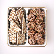 Load image into Gallery viewer, The Lonesome Ghost Keepsake Tin Mocha Latte Bark &amp; Chocolate Raspberry Truffles! Valentine’s Day 2025