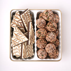 The Lonesome Ghost Keepsake Tin Mocha Latte Bark & Chocolate Raspberry Truffles! Valentine’s Day 2025