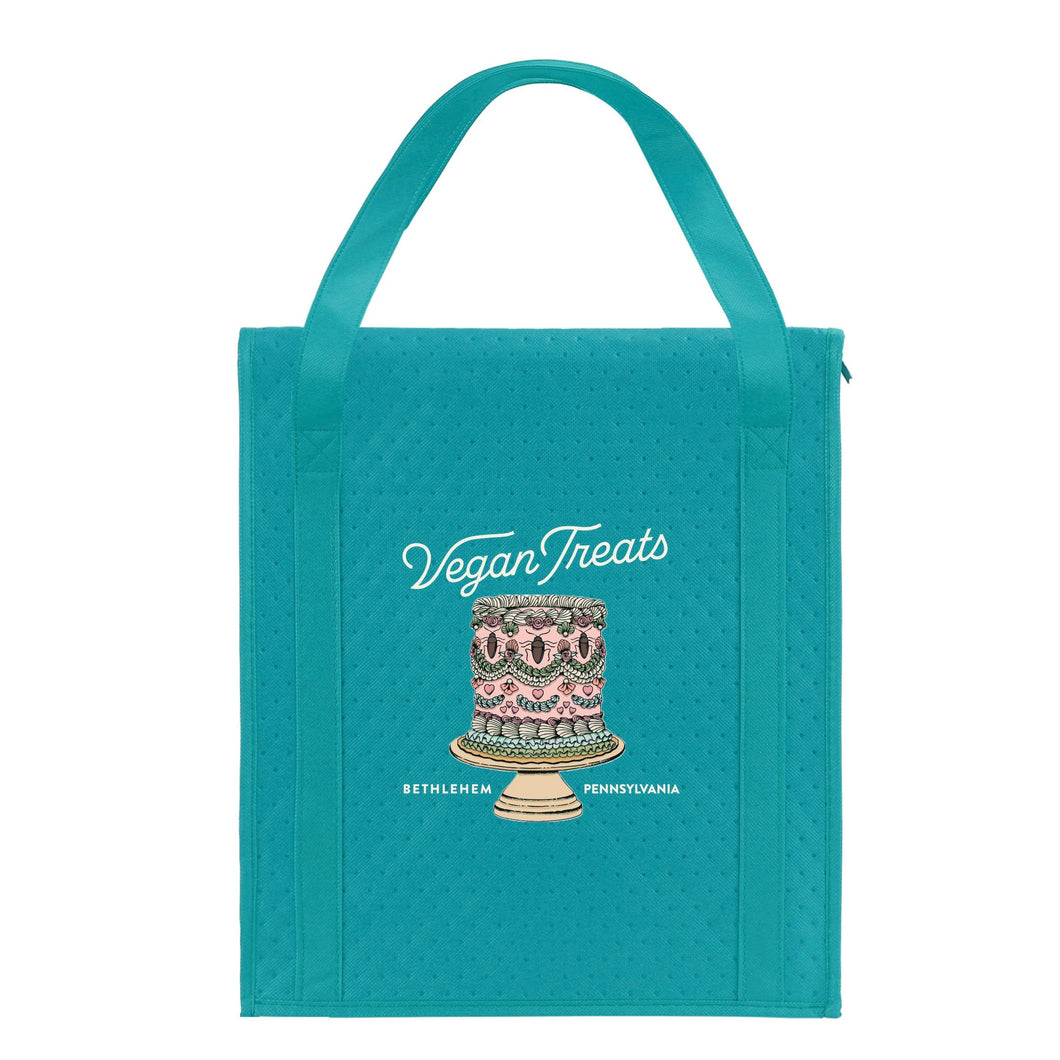 Thermal Insulated Re-usable Grocery Tote Bag - Teal - Cake Summer 2025