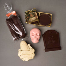 Load image into Gallery viewer, À La Carte Gourmet Chocolates! Skulls, Ghosts and Dubai Chocolate • Halloween 2025