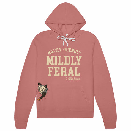Mostly Friendly, Mildly Feral Sponge Fleece Hooded Bella+Canvas™ Sweatshirt