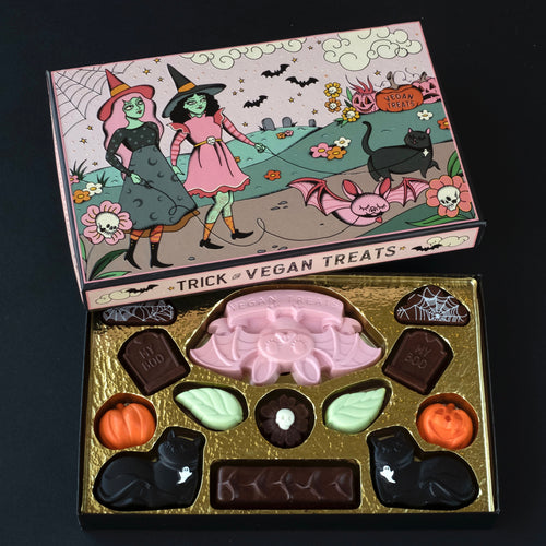 Best Fiends Chocolate Box! Witches, cats and bats! Limited Stock!