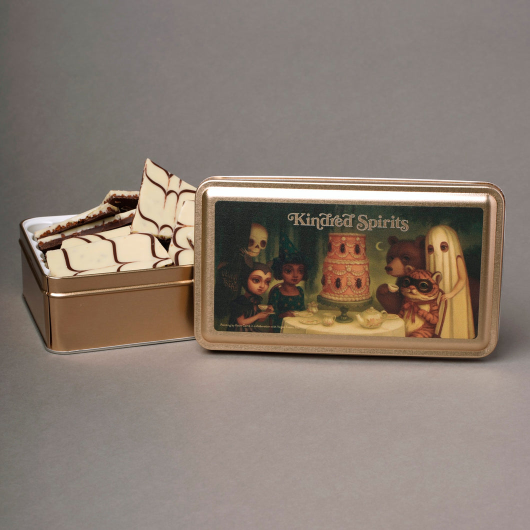 Kindred Spirits Keepsake Tin - Café Mocha Latte Bark • Halloween 2025