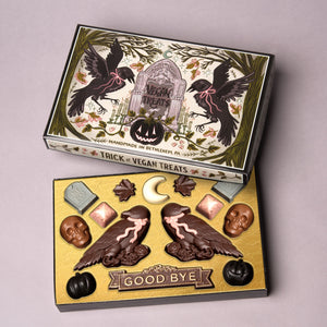 Limited Edition ‘Ravens of the Night’ Halloween Chocolate Box 2024! Skulls, Headstones, & More! PREORDER