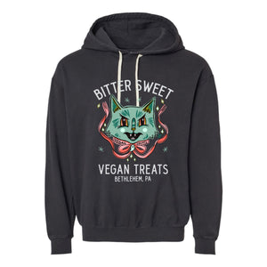 Bitter Sweet Cat Lightweight Fleece Hooded Comfort Colors™ Sweatshirt