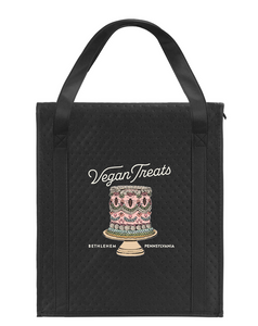 Thermal Insulated Re-usable Grocery Tote Bag - Black - Cake Summer 2025