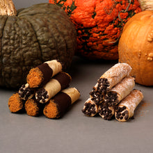Load image into Gallery viewer, Mostly Thankful, Mildly Feral Cannoli Tin- Classic, Pumpkin and Speculoos!
