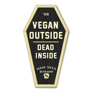 Coffin Patch- Vegan Outside/Dead Inside
