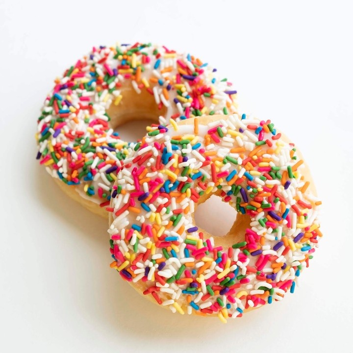 Vanilla Sprinkle Donut