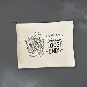 Vegan Treats Canvas Pouch- Fatally Yours Collection